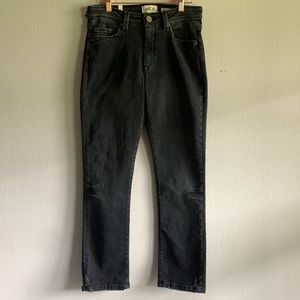 JAEN High Rise Halle Black Straight Jeans